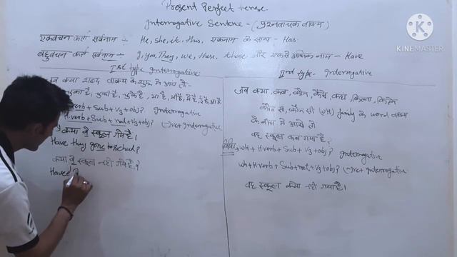 present perfect tense|| present perfect interrogative sentences in hindi смотреть онлайн