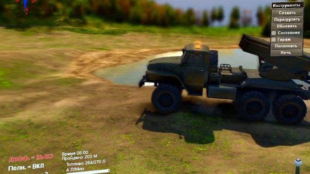 SpinTires 2017 УРАЛ 375 ГРАД смотреть онлайн