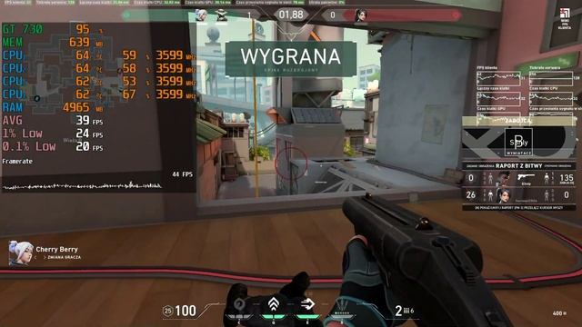 Core i3 4160 + HD Graphics 4400 VALORANT смотреть онлайн