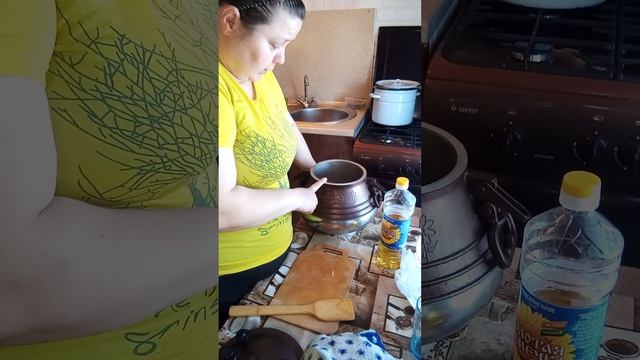 суп гороховый в авганском казане.