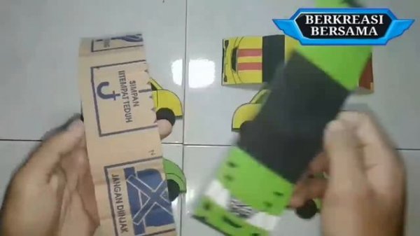 MEMBUAT TOBOT GIGA7 DARI KARDUS BISA BERUBAH 골판지에서 토봇 CARDBOARD DIY GIGA 7