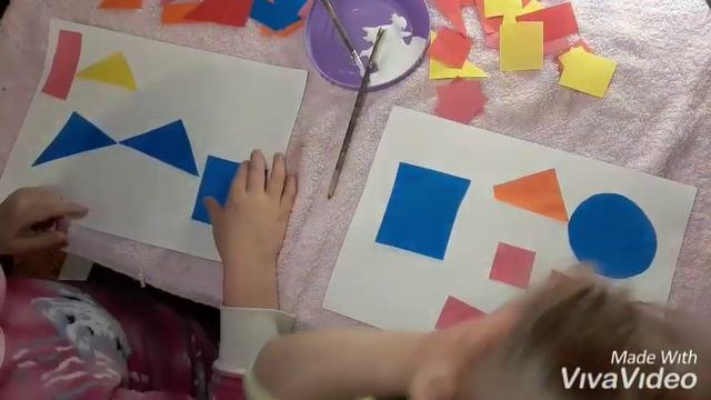 Чем занять детей. Простая аппликация смотреть онлайн