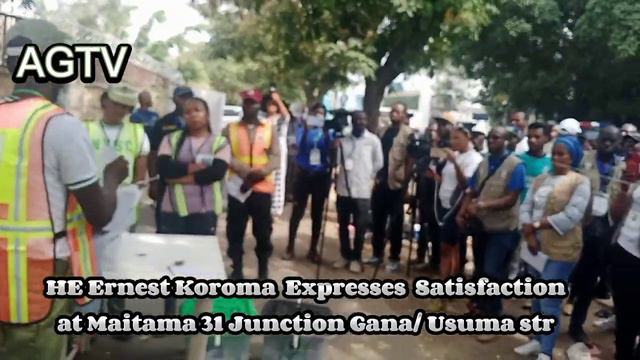HE Ernest Koroma Expresses Satisfaction at the maitama Gana/usuma str. #agtv смотреть онлайн
