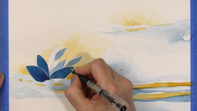 how i changed the look of a watercolor painting by splitting it in two смотреть онлайн