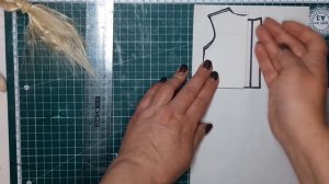 Выкройка основа  для кукольной одежды.Подробный МК.