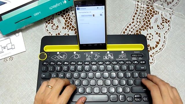 Unboxing and Reviewing Multi Device Bluetooth Keyboard - Logitech K480 in Bahasa смотреть онлайн