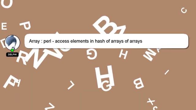 Array : perl - access elements in hash of arrays of arrays смотреть онлайн