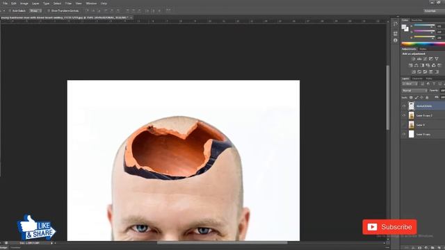 Funny photo edit : How to make a funny photo Editing in Photoshop . смотреть онлайн