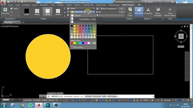 AutoCAD How To Fill Pattern or Fill Color on a shape ? смотреть онлайн