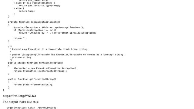 Code Review: Prettifying PHP's Exception stacktraces смотреть онлайн