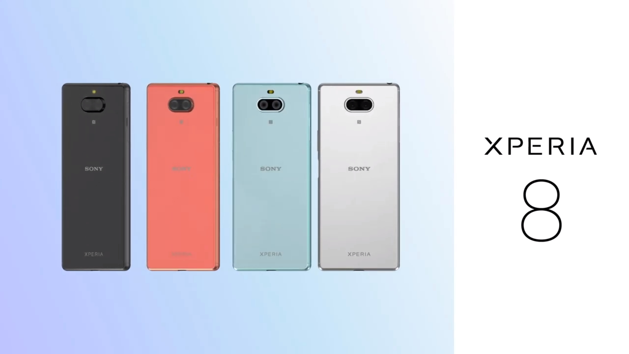 Sony Xperia 8: экран 21:9, защита от воды и NFC смотреть онлайн