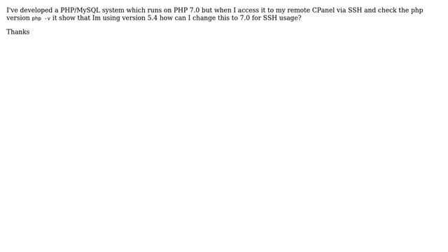 Webmasters: Change the PHP version in SSH in CPanel смотреть онлайн