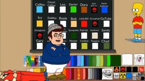 LONGEST Behavior Chart Day/Caillou Gets The DOUBLE RAINBOW Card