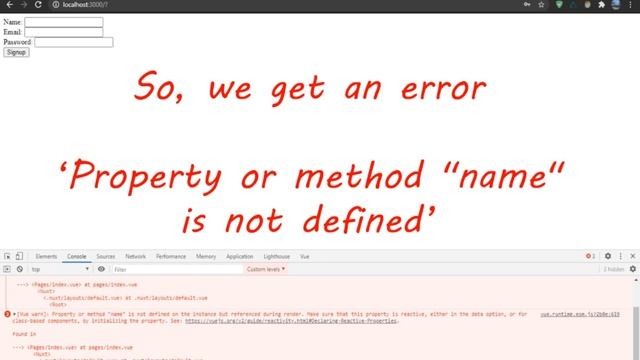 Property or method is not defined in vuejs SOLVED смотреть онлайн