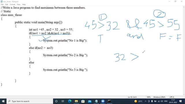 Class 12 GSEB | Find Maximum between three number | Find Largest Number out of 3 Numbers. смотреть онлайн