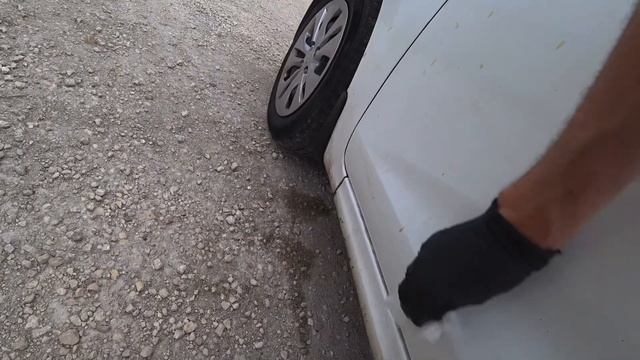 Самый простой способ убрать битум с автомобиля.