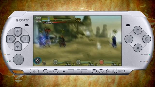 Naruto Shippuden Ultimate Ninja Heroes 3 - PSP - Gameplay Jiraiya VS Pain 1 2 & 3 смотреть онлайн