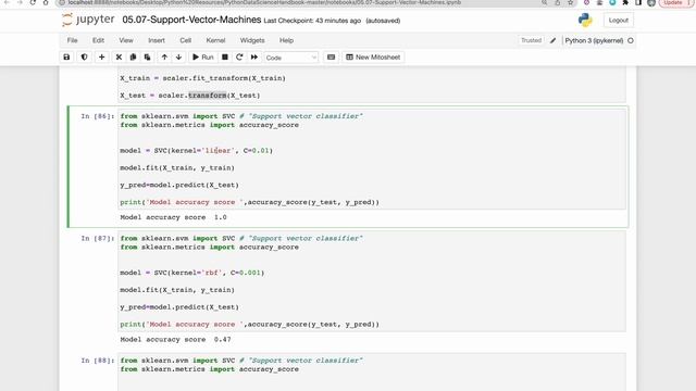 Support Vector Machine (SVM) #3 ! Code SVM using SciKit-Learn ! Clearly explained! смотреть онлайн