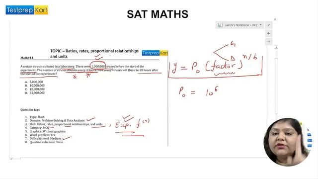 Digital SAT Math - Ratios, Rates, Proportional Relationships, and Units смотреть онлайн