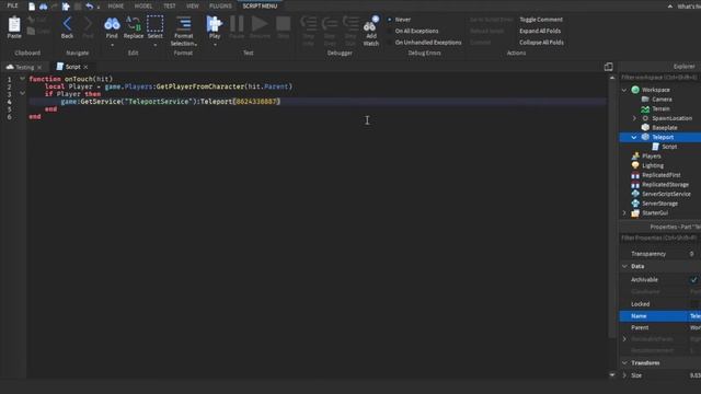 How to make a teleport to places/maps part in Roblox! (Roblox Studio Scripting Tutorial 2022) смотреть онлайн