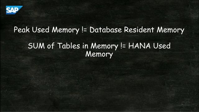 SAP Product Support: SAP HANA Memory Management - SAP HANA Academy [2.0 SPS 01] смотреть онлайн