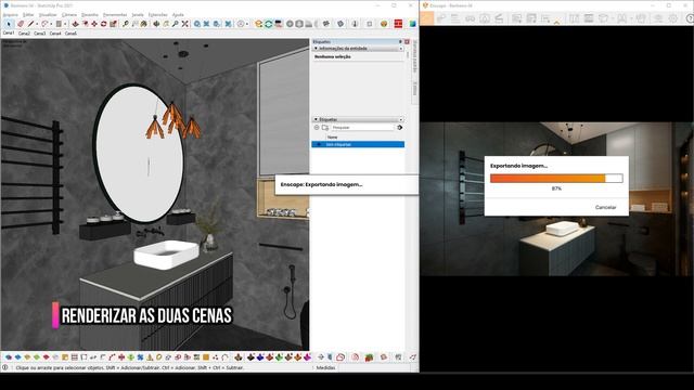 Tutorial Enscape #3  -  Espelho / Mirror