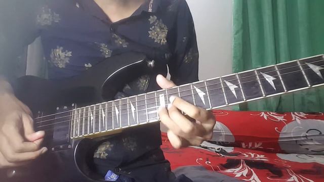 LRB-Ghum vanga shohorey guitar solo lesson! смотреть онлайн