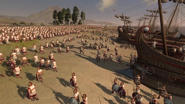 SPARTANS BEACH LANDING - Total War ROME 2 смотреть онлайн