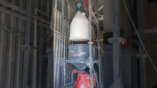 www.compasstech.ru Растариватель мешков МКР СТАРК ЭТ УПЦ с электротельфером и пневмонасосом УПЦ. смотреть онлайн