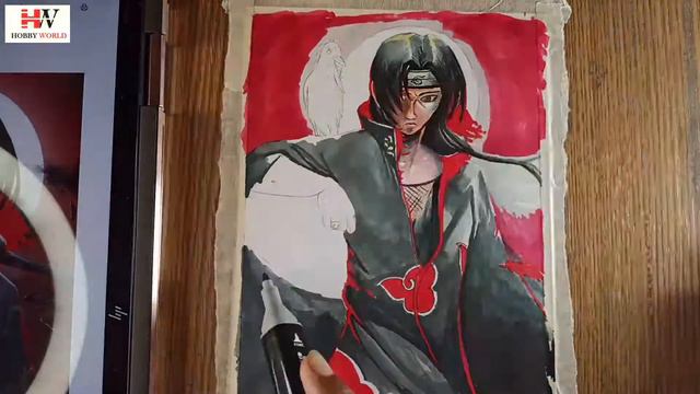 Touch Marker Drawing Itachi Uchiha By Hobby World