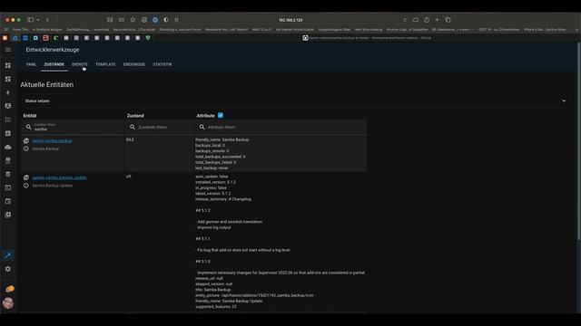 Home Assistant Backup auf lokalen Samba Share смотреть онлайн