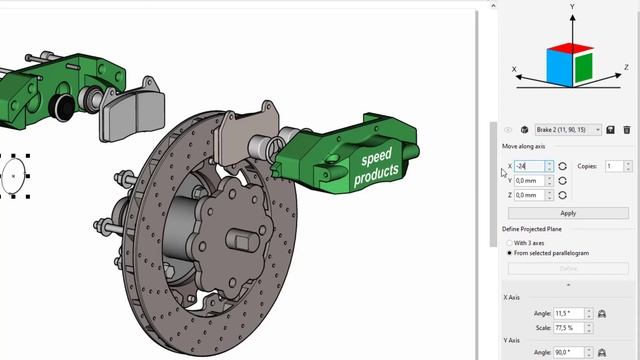Move objects using the Projected Axes docker | Corel DESIGNER смотреть онлайн