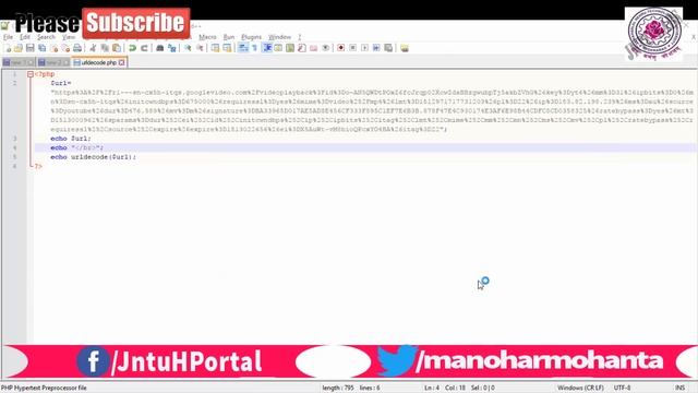 Use of Urlencode and Urldecode in PHP смотреть онлайн
