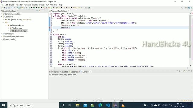 TreeSet Collection in #Java #Framework #TreeSet смотреть онлайн