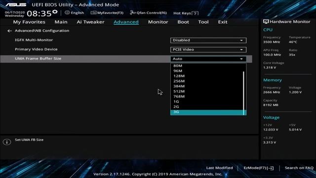 Asus Prime A320M-R UEFI BIOS Setup & Settings смотреть онлайн