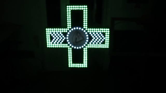 Аптечный крест с открытыми светодиодами смотреть онлайн