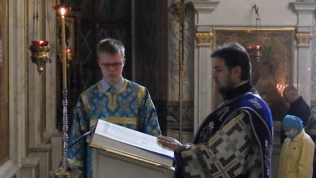 Евангелие от Луки 10:38-42; 11:27-28, диакон Василий Олещук смотреть онлайн