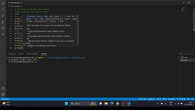 Fundamental Datatypes in Python 3.11 || Int, Float, Bool, Str and Complex || Python Prog made easy| смотреть онлайн