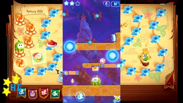 Cut the Rope Magic - Snow Hill Level 7-20 (3 stars) смотреть онлайн