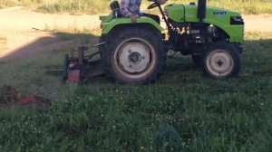 Косилка сегментная с двумя активными ножами, обкашивание придворовой территории