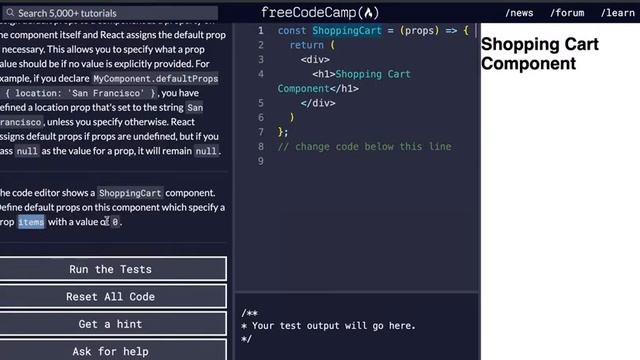 FCC - Use Default Props - Solution - SOLUTION !!! смотреть онлайн
