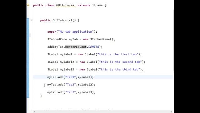 Java GUI JTabbed Pane ~2 Using Constructor смотреть онлайн