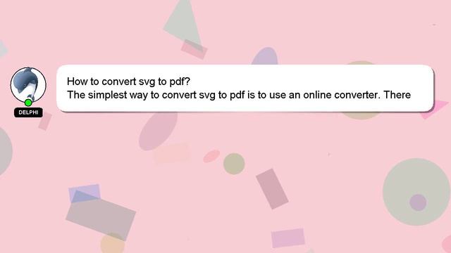 How to convert svg to pdf? смотреть онлайн