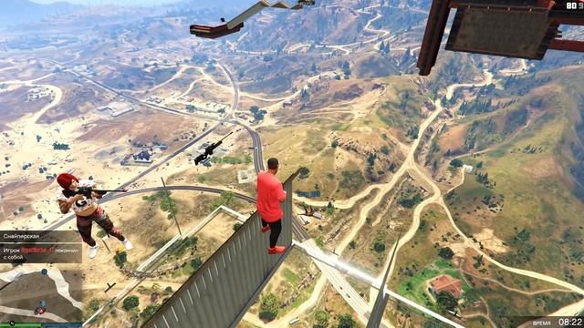 ОДИН ШАГ НЕ ТУДА И ТЫ МЕРТВ! САМАЯ УЗКАЯ ПЛАТФОРМА НА ТРОПЕ СМЕРТИ В GTA 5 ONLINE смотреть онлайн