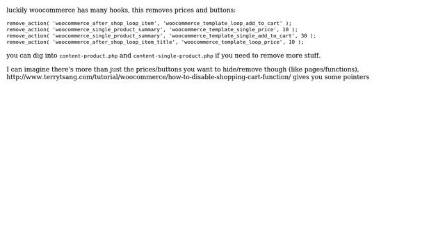 Wordpress: Hide prices and checkout functionality in woocommerce (3 Solutions!!) смотреть онлайн