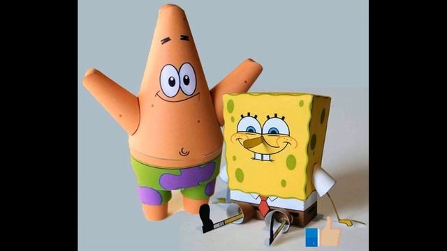 Губка Боб своими руками/Как сделать бумажные игрушки Губки Боба и Патрика своими руками из бумаги. смотреть онлайн