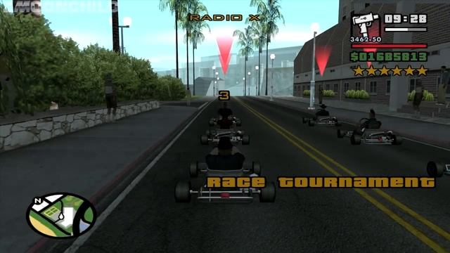 GTA San Andreas - Go-Go Karting - 6-Star Wanted Level смотреть онлайн