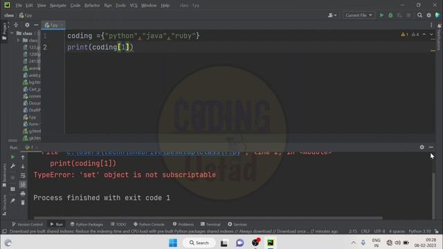 How to access Set items in python | Python Sets смотреть онлайн