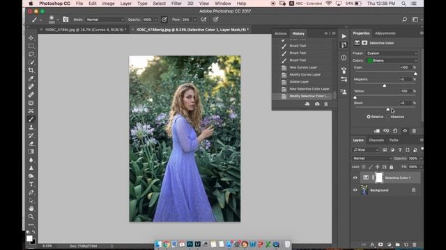 How to change the grass color in Photoshop [Part 1] Sub Es смотреть онлайн
